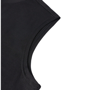 <b>Mens</b> <b>Black</b> Sleeveless <b>Tank</b> <b>Top</b> Crew Neck Casual Sports Gym Workout Fitness Training Summer Athletic Wear 100% Polyester - Product Image 4