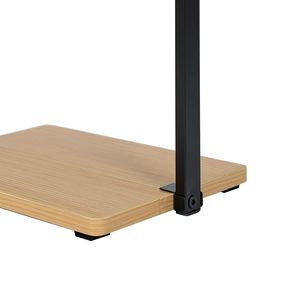 Meuble à chaussures 4 niveaux en bois Juliet, noir et miel clair, en MDF, capacité 4 paires, pour salle de sport et entrée - Product Image 5