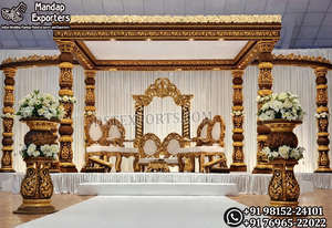 Mandap Royal Vivah para Bodas del Sur de la India, Toldo de Boda Estilo Indio del Sur, Mandap de Lujo para Bodas Indias, Evento en EE. UU. - Product Image 3