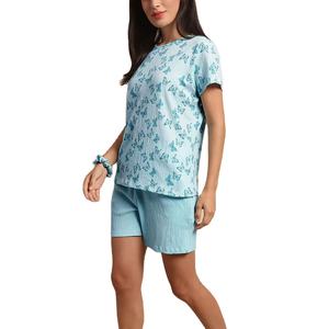 Conjunto de pantalones cortos de verano para mujer respetuoso con el medio ambiente, nuevo artículo 2024, conjunto de pantalones cortos de verano para mujer - Product Image 1