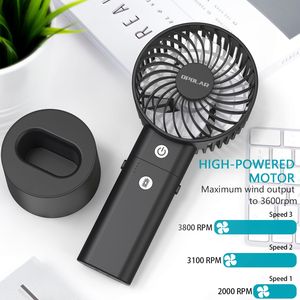 Ventilatori Portatili (ABC) a Batteria Ricaricabile, 3 Livelli di Velocità, 5-20 Ore di Autonomia, Vento Potente, Funzione Power Bank - Product Image 4