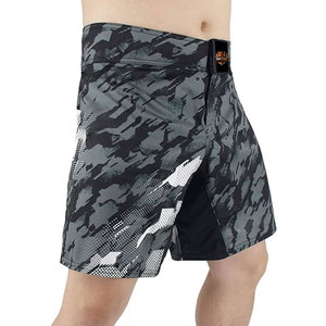 Shorts de combat BRAVE BROWNS sur mesure, tissu extensible polyester/coton, ceinture confortable, séchage rapide, arts martiaux, MMA, boxe - Product Image 4
