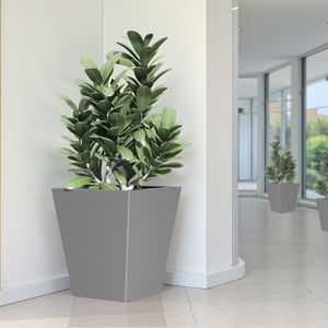 Vaso da Giardino Stiloso Burni da 22 Pollici per Interni/Esterni, Grande Fioriera in Metallo Affusolata con Foro di Drenaggio e Tappo in Gomma - Product Image 2
