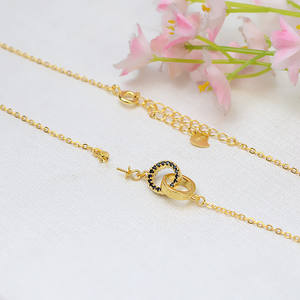 Collar de Perlas con Orificio Pasante de Plata S925 Hecho a Mano para Mujer, Juego de Joyería con Colgante Personalizado DIY, Colgantes y Dijes Finos - Product Image 3