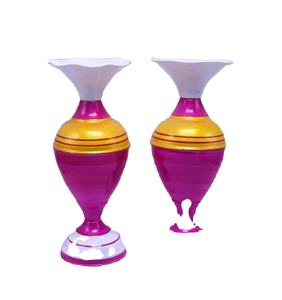 Vase de sol en céramique, porcelaine et terre cuite avec support, design personnalisé Rayan International Diwaliutt AR-369 - Product Image 2