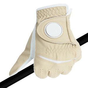 Guantes de Golf Unisex de Piel Personalizados con Impresión, Guantes de Piel de Cabra con Marcador de Bola Magnético Extraíble y Logotipo Personalizado - Product Image 6