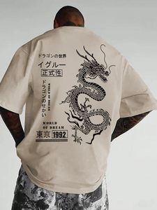 T-shirt imprimé surdimensionné pour homme, design personnalisé, coton lourd, streetwear, fabrication OEM, vente en gros - Product Image 3