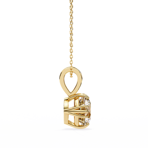 Colgante y Cadena con Diamante Redondo Cultivado en Laboratorio IGI D-E-F VVS-VS en Oro de 14K, Oro Rosa, Oro Blanco y Plata de Ley - Product Image 6