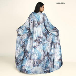 Abaya Moderna de Satén, Tipo Cárdigan, Ligera, Ecológica, Antiarrugas, Larga hasta el Suelo, Elegante y Modesta, para Mujer - Product Image 5