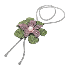 <b>Silver</b> Multi Strand <b>Choker</b> Necklace Greek Letter Charms Natural Stone Number Design-Wedding Luxury Pendant Necklace for Women - Product Image 2
