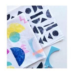 Formas pintura bordada lindo personalizado toalla de té Digital algodón Lino líder indio proveedor mayorista fabricante exportador - Product Image 1