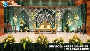 Moroccan Theme Wedding Laser Cut Frame Outdoor Wedding Stage Metal <b>Stands</b> <b>Backdrop</b> Arabian White Metal Wedding Arch <b>Backdrop</b> - Product Image 2
