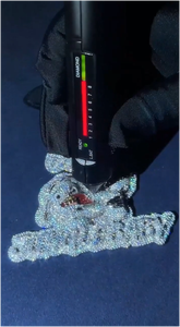 Collar con Colgante de Moissanita Personalizado Estilo Hip Hop, Chapado en Oro de 18k sobre Plata 925, con Letra, Nombre o Número, para Hombre - Product Image 2