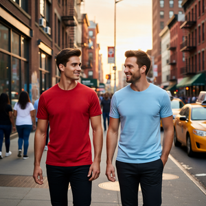 Camiseta Casual Premium para Hombre, 100% Algodón, 210 g/m², Cuello Redondo, Estampado, de Alta Calidad, Ecológica, de Secado Rápido y Transpirable, para Verano - Product Image 1