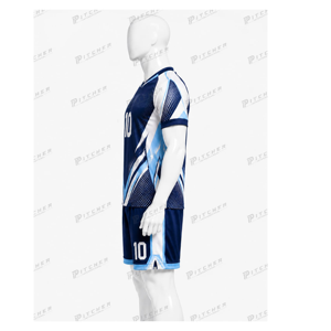 Uniforme de football américain personnalisé imprimé par sublimation, 100% polyester respirant, couleurs d'équipe assorties, shorts pour clubs, écoles, ligues - Product Image 3