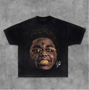 T-shirts pour hommes personnalisés OEM de haute qualité, col rond, en coton tissé, impression sérigraphique, coupe oversize, grammage lourd – Meilleures ventes - Product Image 4