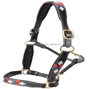 Harnais de polo en cuir anglais noir ou marron, style polo, durable, pour chevaux, avec quincaillerie en laiton réglable - Product Image 2