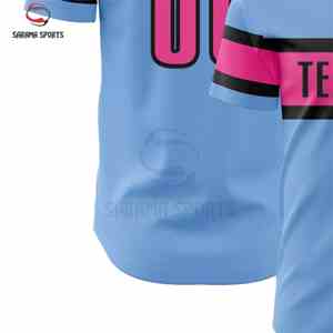 Maillots de baseball personnalisés respirants et de softball en gros avec sublimation, maillots de baseball vierges et t-shirts – Vente chaude - Product Image 6