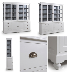 ตู้โชว์ไม้เนื้อแข็งคุณภาพสูง Astony พร้อมบานเลื่อนและช่องเก็บของเสริมสำหรับจัดระเบียบบ้าน - Product Image 2