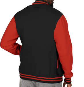 Oversized Varsity <b>Jacket</b> with Custom Patches <b>Men</b>’s Streetwear College <b>Jacket</b> - Product Image 2