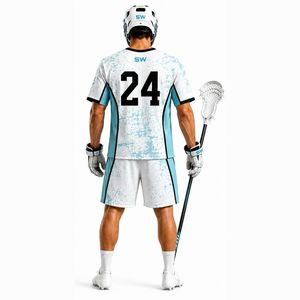 Maillots de lacrosse réversibles personnalisables pour hommes grandes tailles, impression par sublimation de logo personnalisé, respirants, vente en gros - Product Image 3
