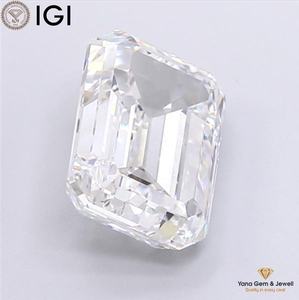 Diamante Cultivado en Laboratorio CVD con Certificado IGI, 4.00 Quilates, Color D, Claridad VVS1, Corte Esmeralda para Engaste Central - Product Image 6