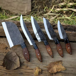 High Grade High Quality Handmade 67-Layer Damascus Steel Chef <b>Knives</b> <b>Set</b> Wood Handles Custom Made Right-Handed Multi-Purpose - Product Image 2