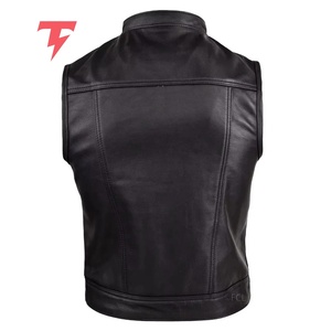 Factory Price <b>Men's</b> Winter Warm Reversible Heated Breathable Waterproof Windproof <b>Leather</b> <b>Vest</b> 100% Polyester Soft Shell - Product Image 5