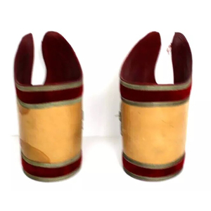 Guantelete Masónico de Lona y Cuero con Bordado Antiguo de los Caballeros Templarios, Superventas, Puños Bordados Personalizados en 3D - Product Image 3