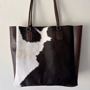Sac fourre-tout en cuir véritable de qualité supérieure avec fermeture éclair, couleur unie, broderie, style vintage, sac à main pour femme LHTB-0028 - Product Image 1