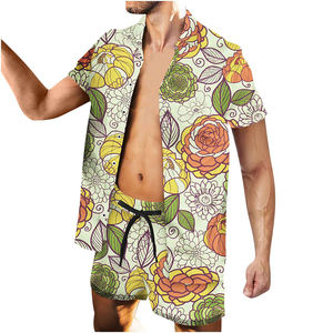 Ensemble short et t-shirt pour homme en coton respirant, sublimation haute qualité, prix abordable, prix de gros. - Product Image 4