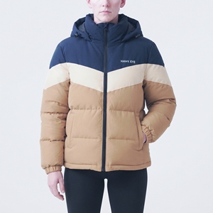 Chaqueta Acolchada de Dos Tonos Personalizada para Mujer, Chaqueta de Invierno Impermeable con Capucha, Forro de Nailon, Ropa Exterior Cálida - Product Image 1