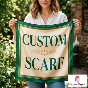 Pañuelo Cuadrado Personalizado de Primera Calidad con Impresión a Medida, Tacto de Seda Suave, Chal de Moda, Servicio de Fabricante Textil de Marca Privada OEM ODM - Product Image 4