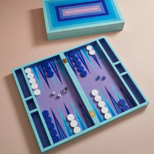Juego de Backgammon de Cuero Personalizado al por Mayor con Tablero de Viaje de Lucite, Diseño Plegable Ecológico y Duradero para Uso en Interiores/Exteriores - Product Image 3