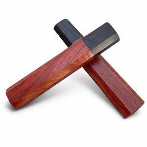 Accessoires vierges de manche octogonal en bois de rose de style japonais pour fabricants de couteaux sur mesure – Vente en gros d'accessoires pour couteaux de cuisine - Product Image 1