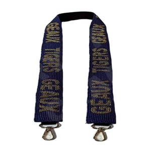 Geaux Tigers Sangles de sac en perles de rocaille en or blanc personnalisées 'Hook Em Horns' Accessoire à la mode Sangle de sac à main perlée - Product Image 1