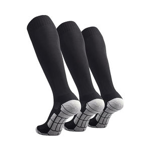 Chaussettes de football professionnelles pour hommes, hauteur genou, pour le sport, antidérapantes, sur mesure. - Product Image 5