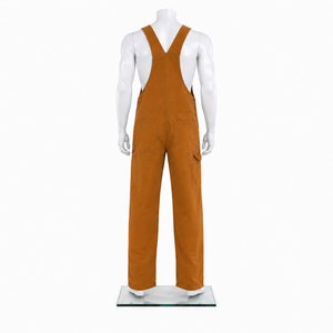 High Visibility <b>Waterproof</b> Windproof Bib Pants Durable Construction Worker Safety <b>Work</b> Uniform Polyester Unisex - Product Image 2
