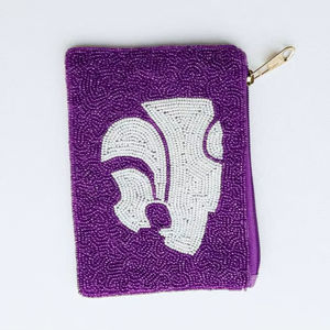 Bolso de mano bordado con cuentas, monedero de cuentas, monedero pequeño y colorido, bolsa para monedas, cartera de mano. - Product Image 1