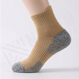 Breathable Wear-Resistant Compression Crew Sports <b>Socks</b> Performance Durable <b>Soft</b> Gym Workout Customized Color Fit Pairs Wear - Product Image 3