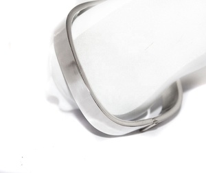 Memoria Jewels Trendy Elegant Square Shape 925 <b>Solid</b> Sterling <b>Silver</b> Cuff <b>Bracelet</b> Women's Fine Jewelry Birthday Party Gifts - Product Image 1