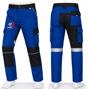 กางเกงทำงาน Orvo Sports สำหรับทุกเพศ สะท้อนแสงสูง ได้รับมาตรฐาน CE ป้องกันการบาดเจ็บจากเข็ม แห้งเร็ว ระบายอากาศได้ดี สีส้ม แถบสะท้อนแสง - Product Image 4