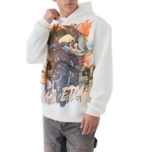 เสื้อฮู้ดดี้สตรีทแวร์เนื้อหนา 500 GSM พิมพ์ลายสกรีนคุณภาพสูง แบบ DTG สำหรับผู้ชายและผู้หญิง - Product Image 1