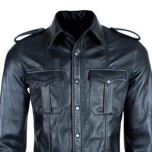 Chemises en cuir souple et résistantes pour hommes, coupe confortable, tissu léger, idéal pour le bureau et le quotidien - Product Image 3