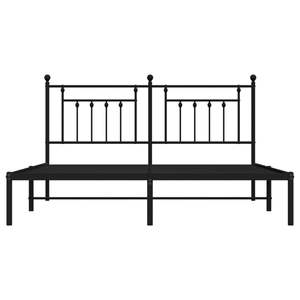 โครงเตียงเหล็กเคลือบสีดำแบบเต็มรูปทรงสี่เหลี่ยมผืนผ้า - Product Image 6