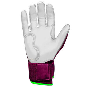 Gants de frappe en cuir violet KATBROS INDUSTRIES, design rembourré, fermeture à boucle, grande taille pour adulte, unisexe, ambidextre - Product Image 3