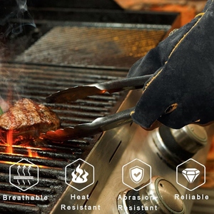 ถุงมือเชื่อมหนังวัวแท้ JNM SAFETY คุณภาพดีเยี่ยม ทนทานต่อการสึกหรอ ป้องกันไฟและเปลวไฟ - Product Image 6