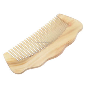 RF Crafts Peigne à barbe en bois professionnel à bas prix pour hommes avec manche en corne pour usage domestique Type de peigne commun - Product Image 1