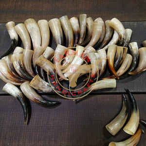 Cuerno Vikingo de Lujo Pulido a Mano, Taza de Cuerno Natural de 500 ml de Capacidad, a Prueba de Fugas, Estilo Nórdico Medieval - Product Image 2