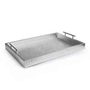 Handmade Metal Tray for Luxury Living Room Decor and Contemporary Styling CollectionExport Grade <b>Ceramic</b> Eco-Friendly Round - Product Image 1